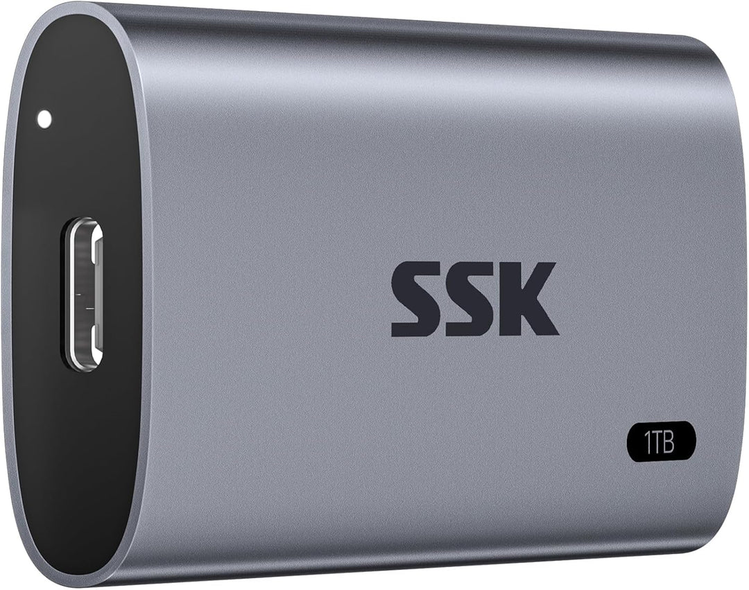 SSK Disco Duro Externo SSD de 1TB, SSD Portátil de Hasta 550MB\/s U...
