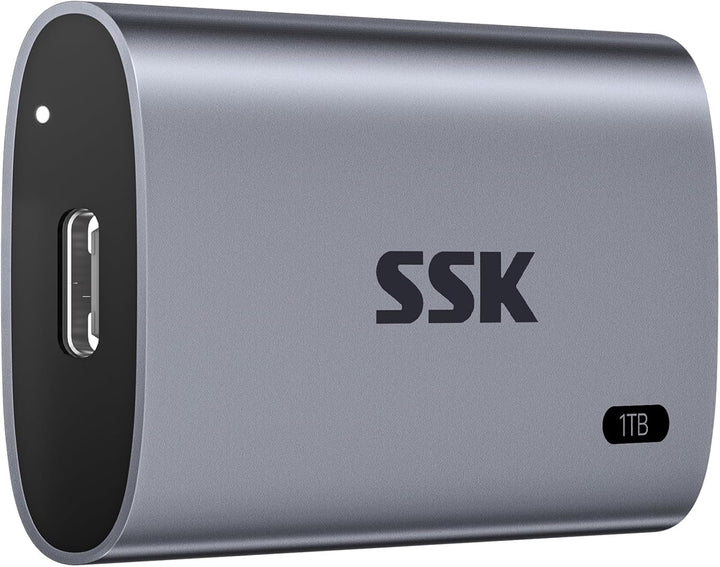 SSK Disco Duro Externo SSD de 1TB, SSD Portátil de Hasta 550MB\/s U...