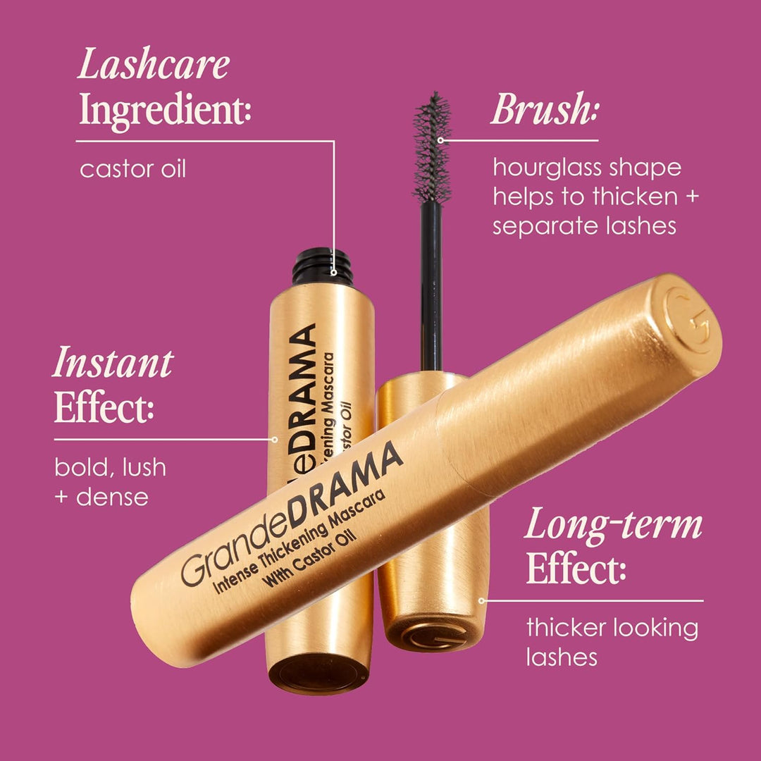 Grande Cosmetics GrandeDRAMA - Máscara de engrosamiento intenso con...