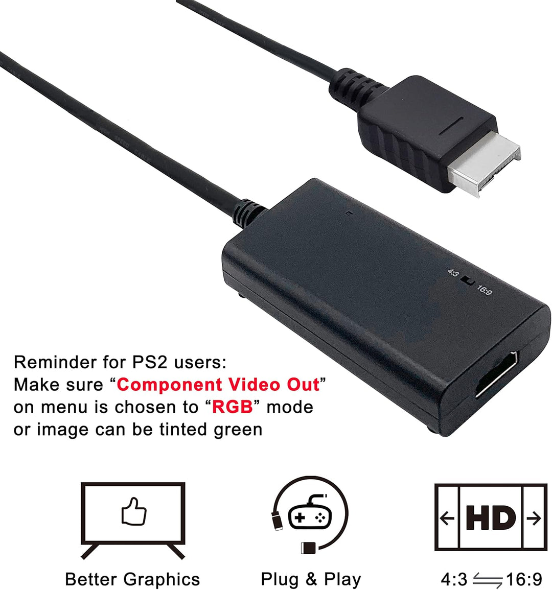 HDMI Cable for PlayStation 2 PlayStation 1 Console