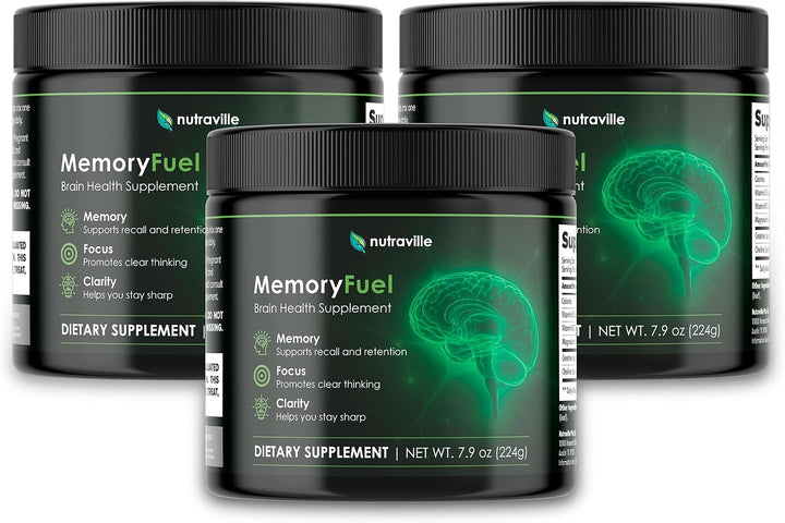 Memory Fuel - Monohidrato de creatina en polvo para energía cerebra...