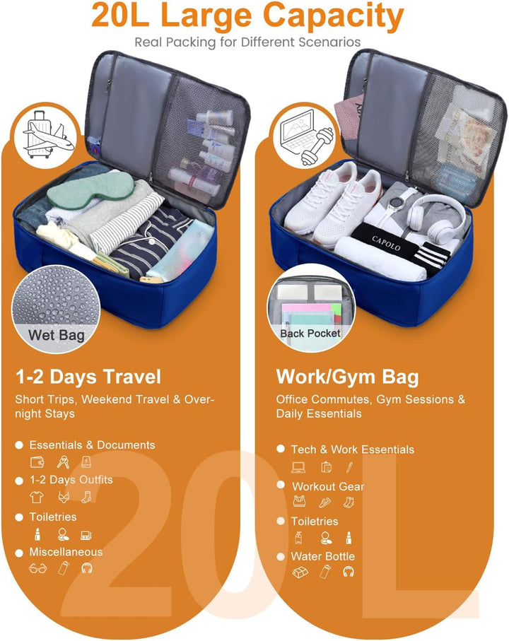 Mochila de viaje Capolo para mujeres y hombres, mochila impermeable...