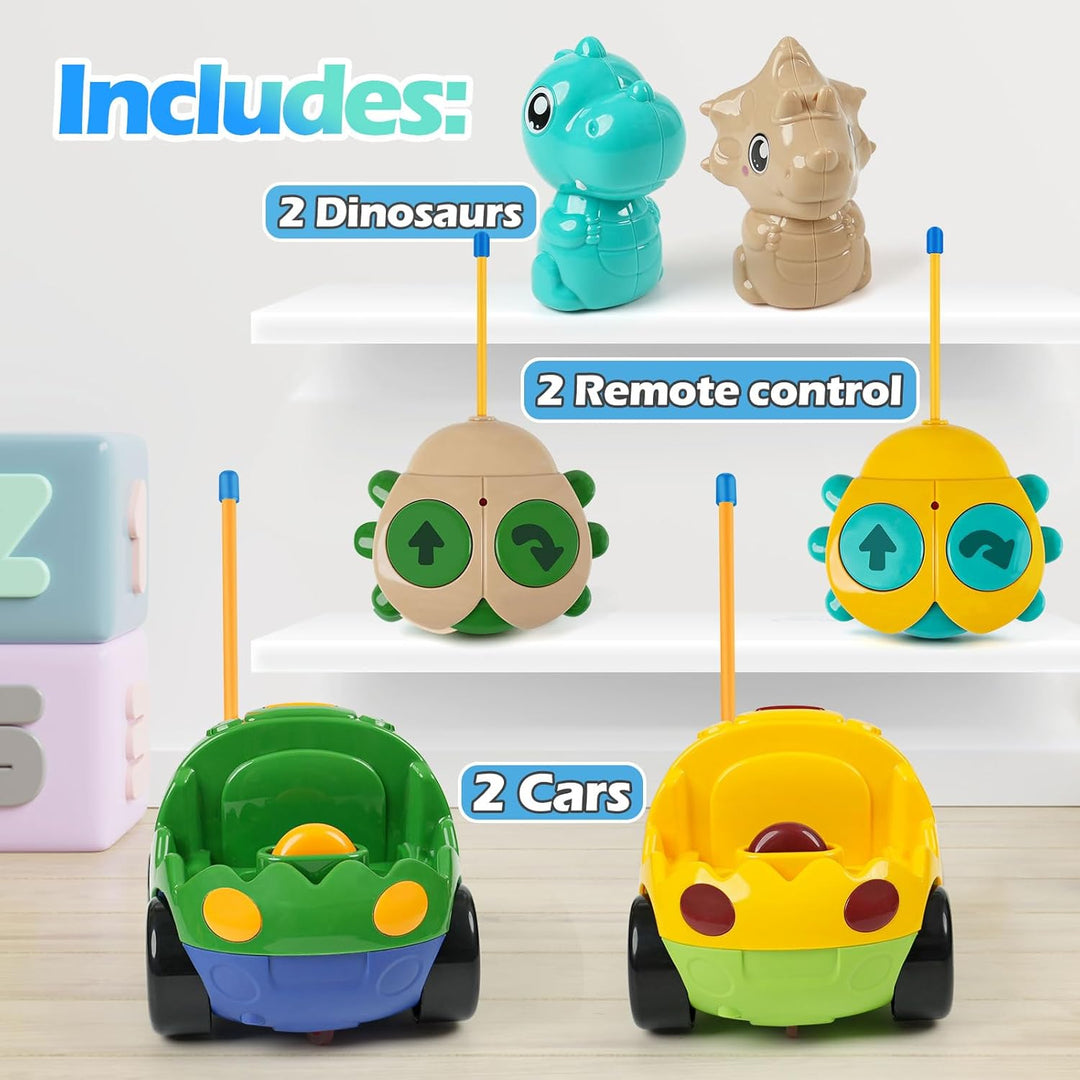 Juguete de automóvil de dinosaurio a control remoto para