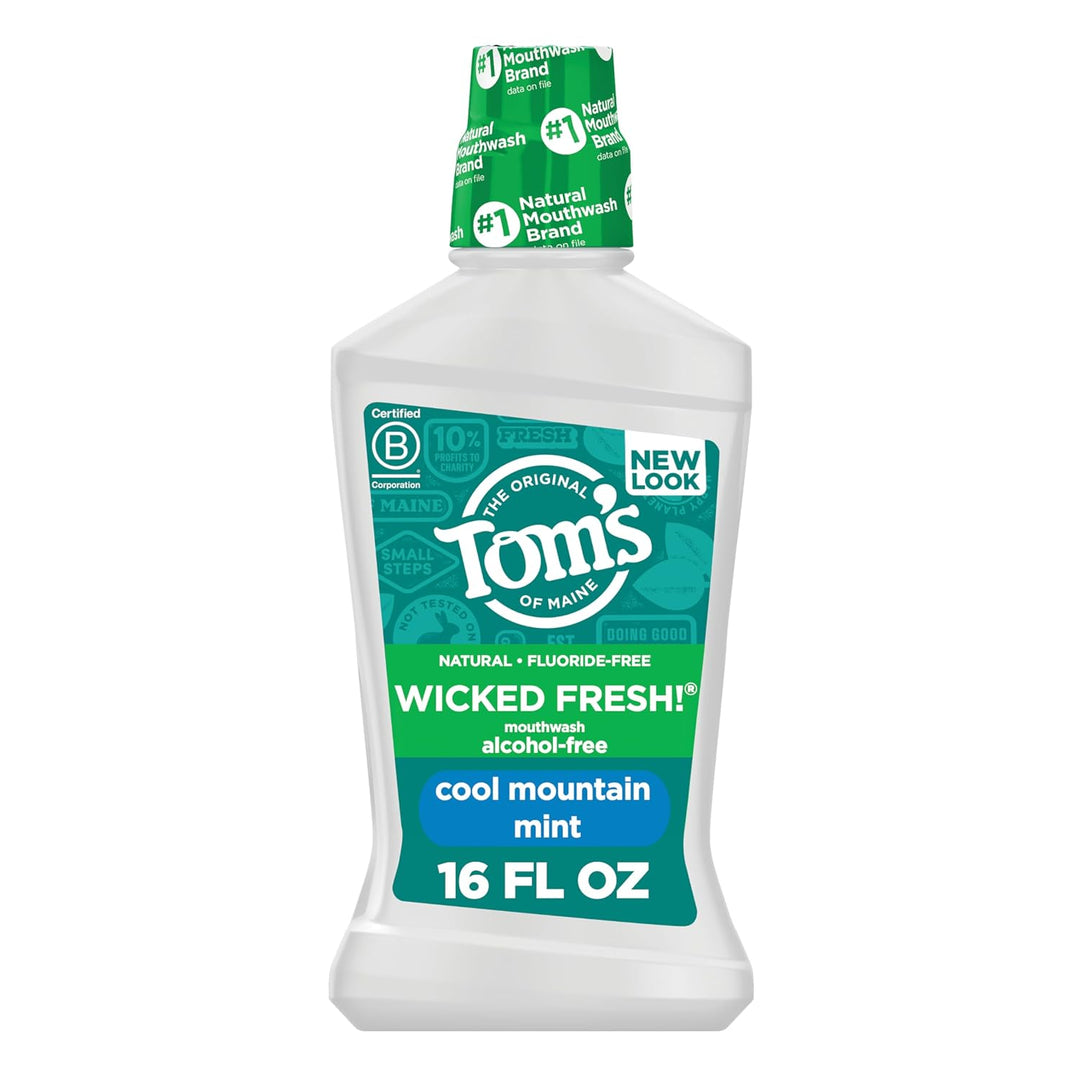 Tom\u2019s of Maine Enjuague bucal natural Wicked Fresh sin alcohol...