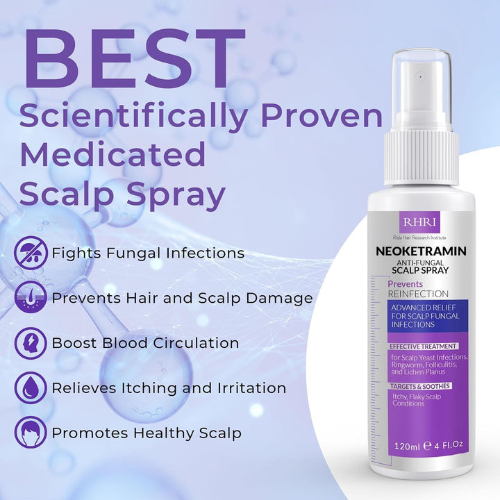 Neoketramin Spray antifúngico para el cuero cabelludo | Tratamiento...