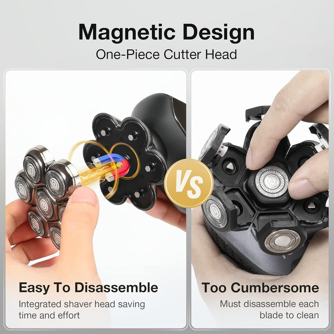 7 cuchillas flotantes de cabezal de afeitado de repuesto