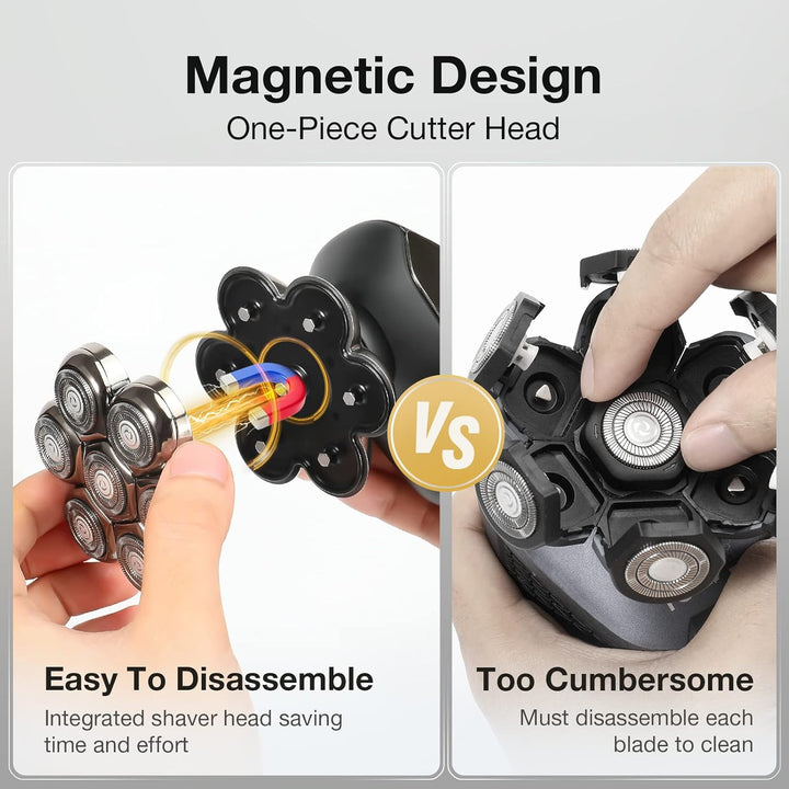 7 cuchillas flotantes de cabezal de afeitado de repuesto