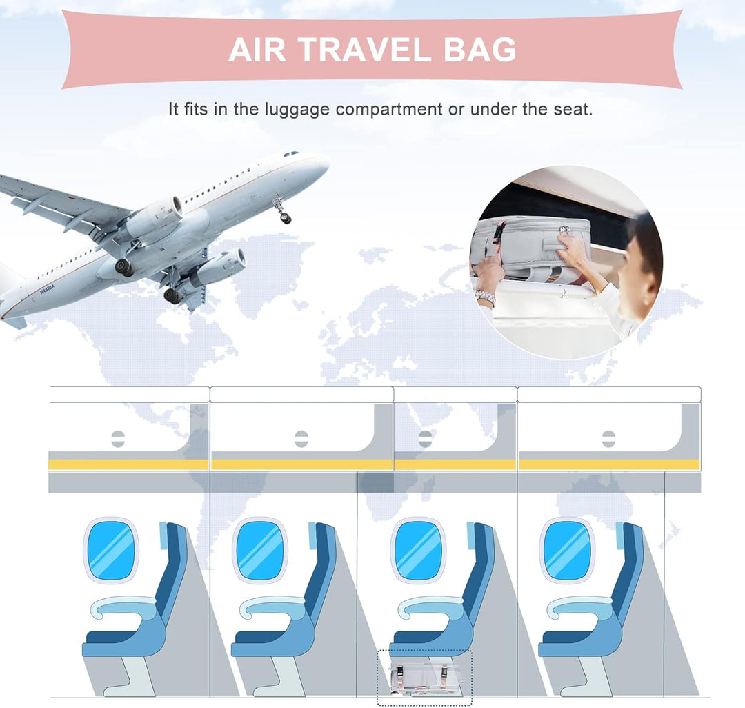 coowoz Mochila de viaje para mujeres y hombres, aprobada por aerolí...