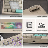 MechLands Aula S102 - Teclado de membrana para juegos con teclado n...