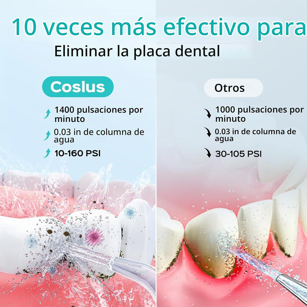 COSLUS Excelente irrigador dental para limpieza de dientes: 12 ajus...