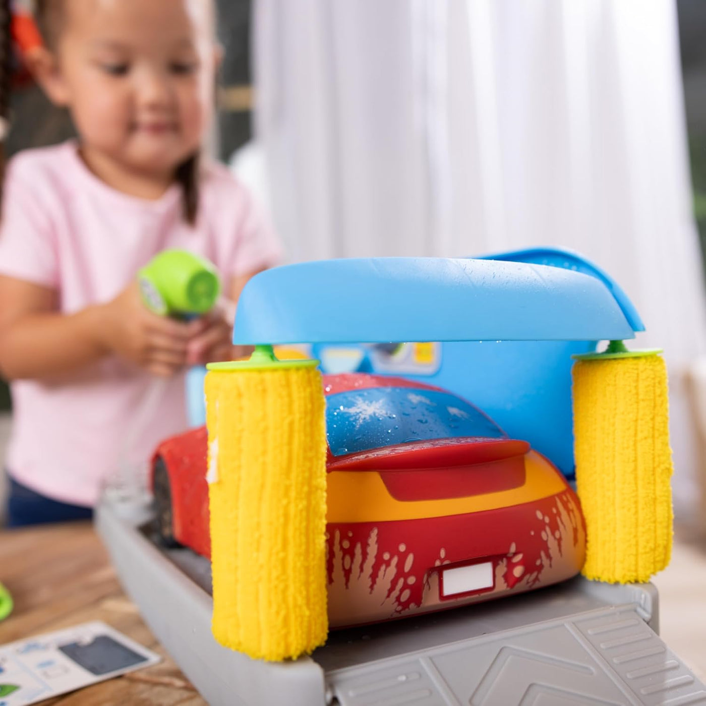 Melissa Doug Spray Shine Car Wash - Juego de juguete de