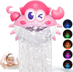 Juguetes de baño, juguetes de baño iluminados para bebés, máquina de burbujas de baño con luz RGB colorida, gran cumpleaños para niños y niñas, juguete de bañera para niños de 1-3, 4-8 años