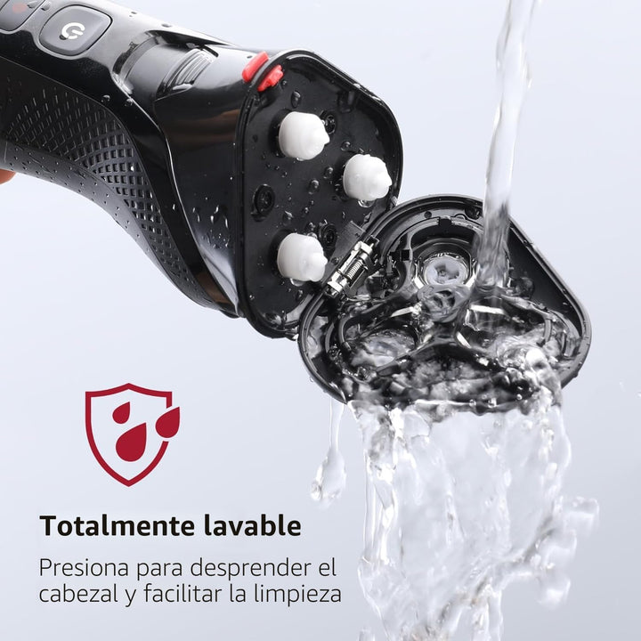 Maquinilla de afeitar eléctrica rategist 3 en 1 para hombres: acele...