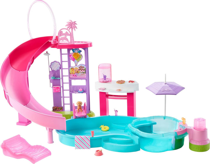 Barbie Juego de piscina de ensueño con 6 áreas de juego, incluyendo...