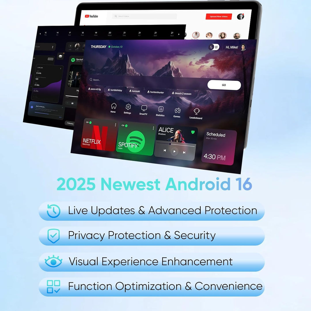 TUOHAITIME Tableta Android 16 actualizada 2026, tabletas Android de...