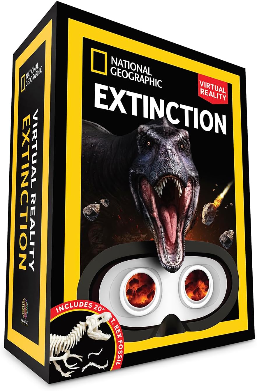 National Geographic Extinction-Dinosaur VR STEM Activity Kit para Kids 8-12