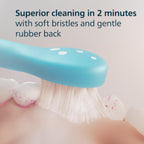 Philips Sonicare Cabezales de cepillo de dientes eléctricos de repuesto genuino HX6032, Niños 3+