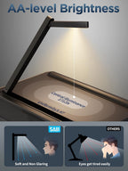 SAIJI Lap Desk con luz LED, bandeja portátil para laptop con cojín