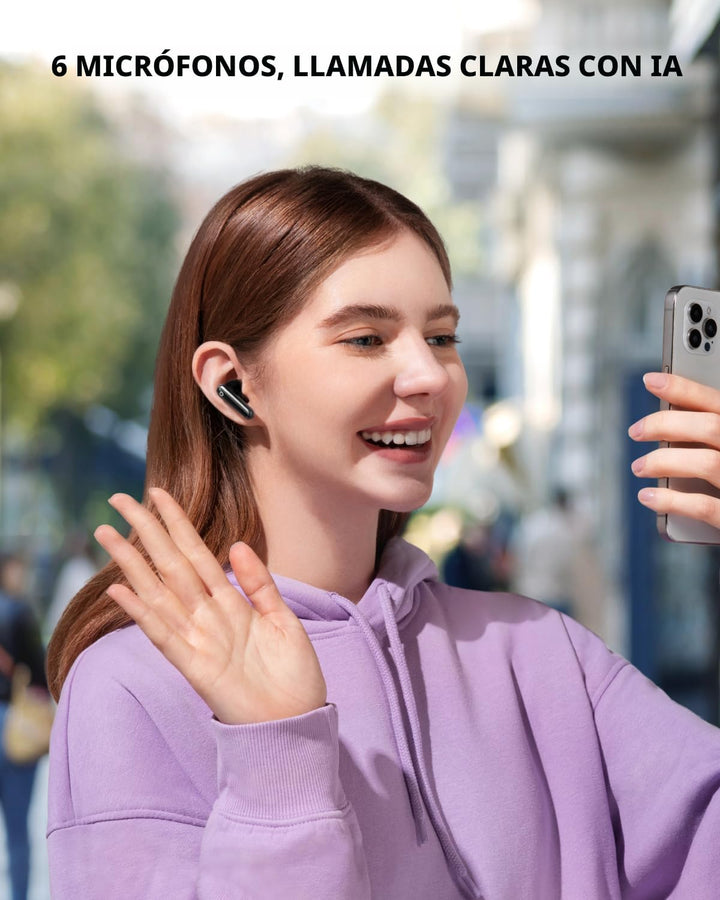 Soundcore P40i by Anker, auriculares inalámbricos con cancelación d...