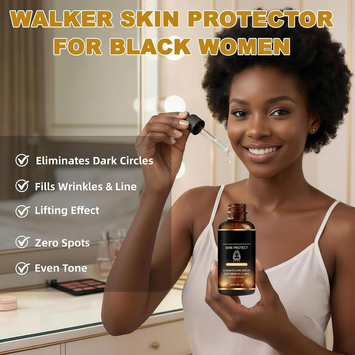 Suero Walker Skin Protect para mujeres negras\u2013Antiarrugas natu...