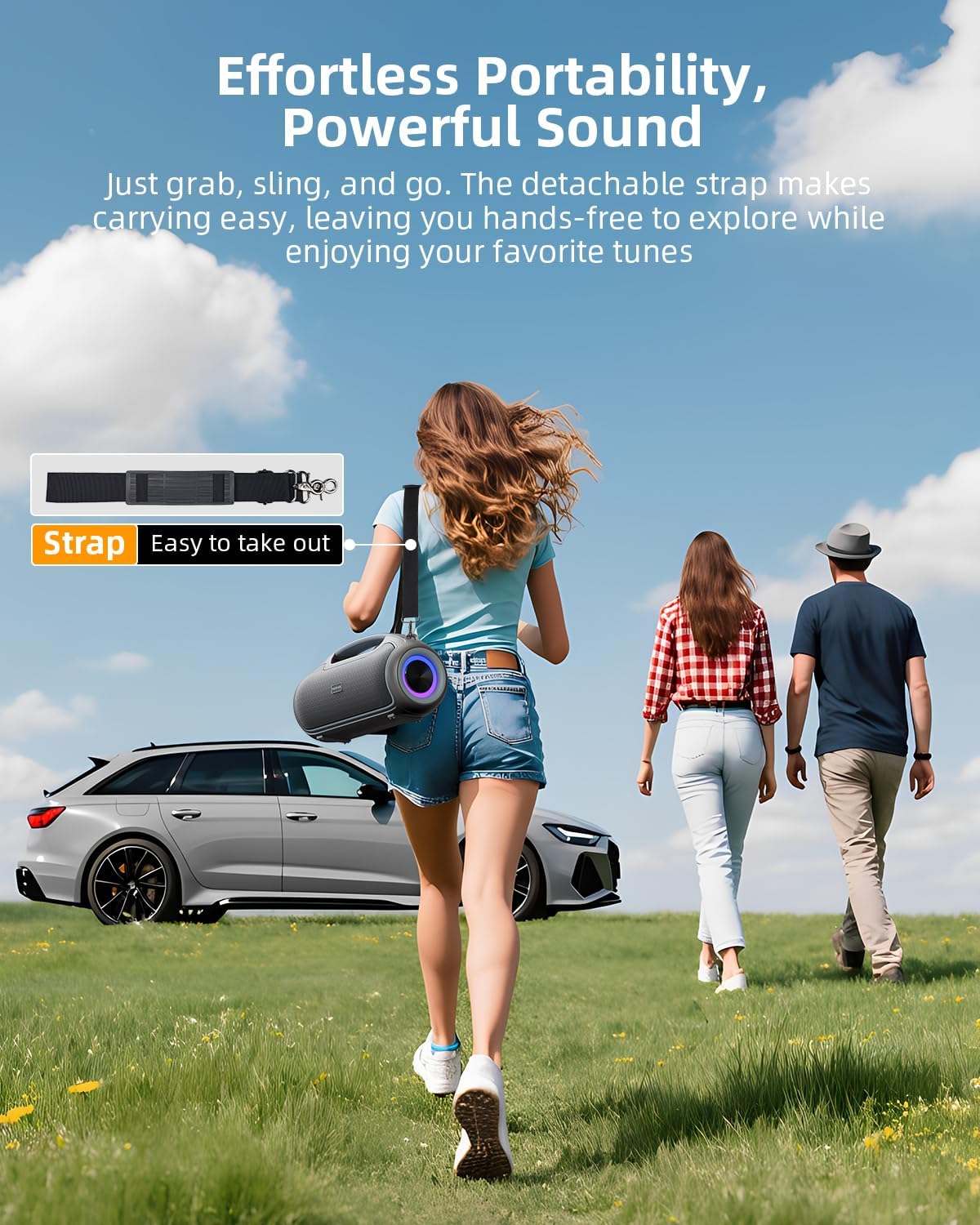 VUOPAX Altavoces Bluetooth portátiles inalámbricos de actualización...
