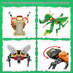 KAZI - Juego de juguetes de construcción de insectos, bloques de