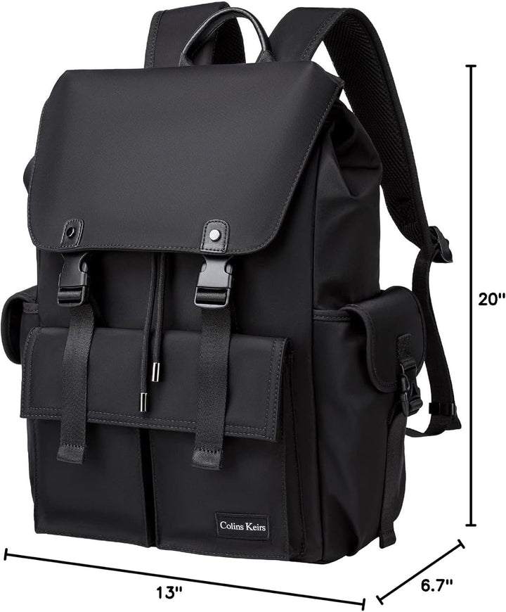Colins Keirs Mochila negra para hombre, mochila para laptop de 16 p...