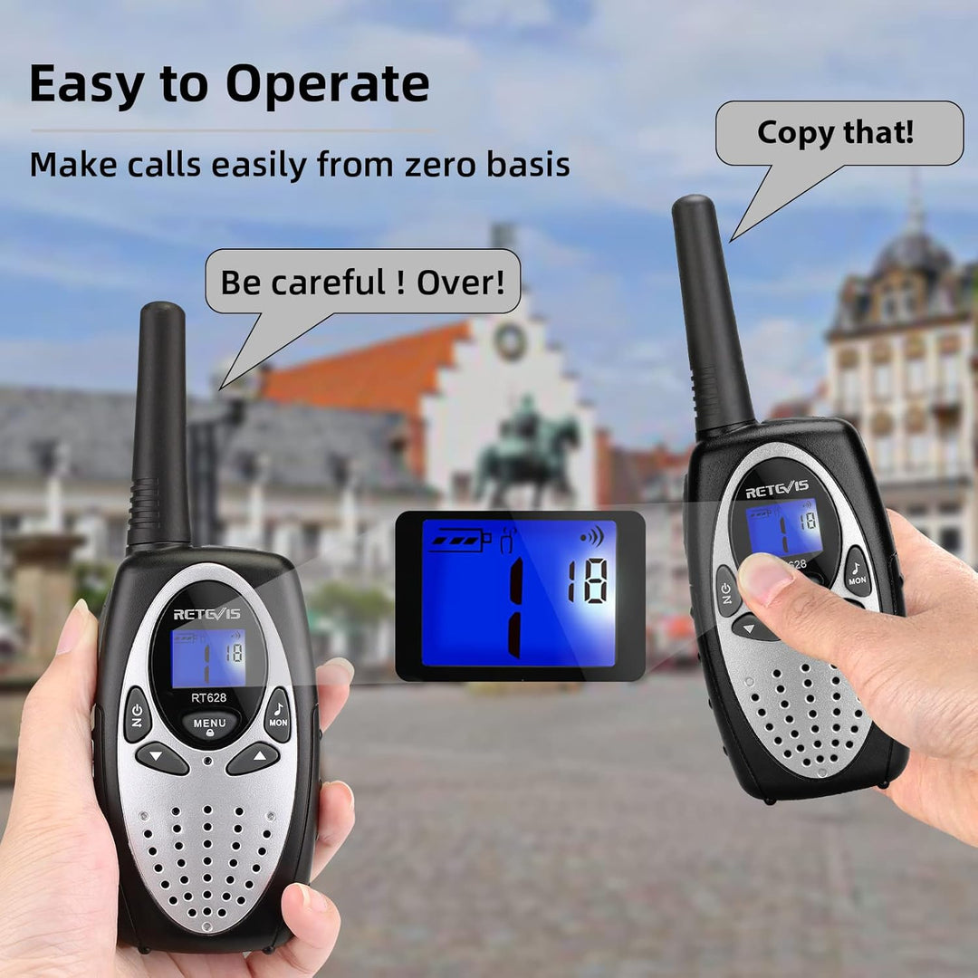 Retevis RT628 Walkie Talkies para niños, regalos de juguete para ni...