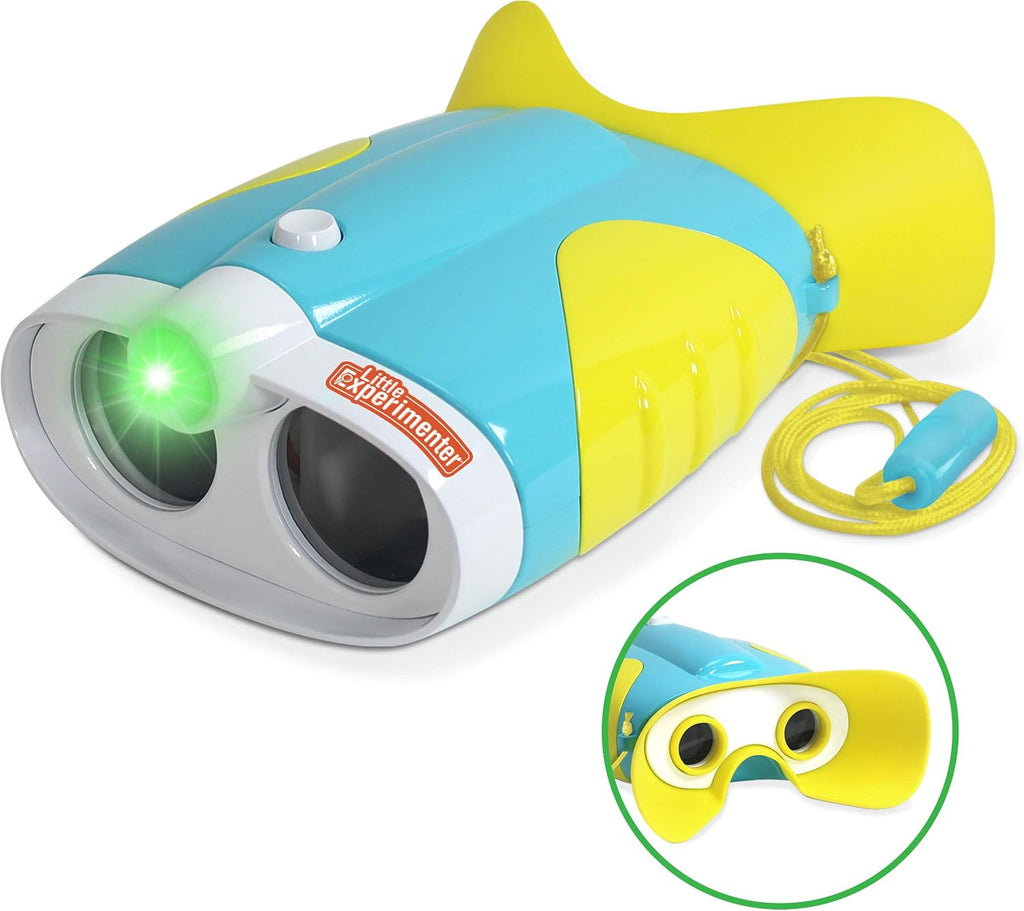 Binoculares de visión nocturna para niños, linterna