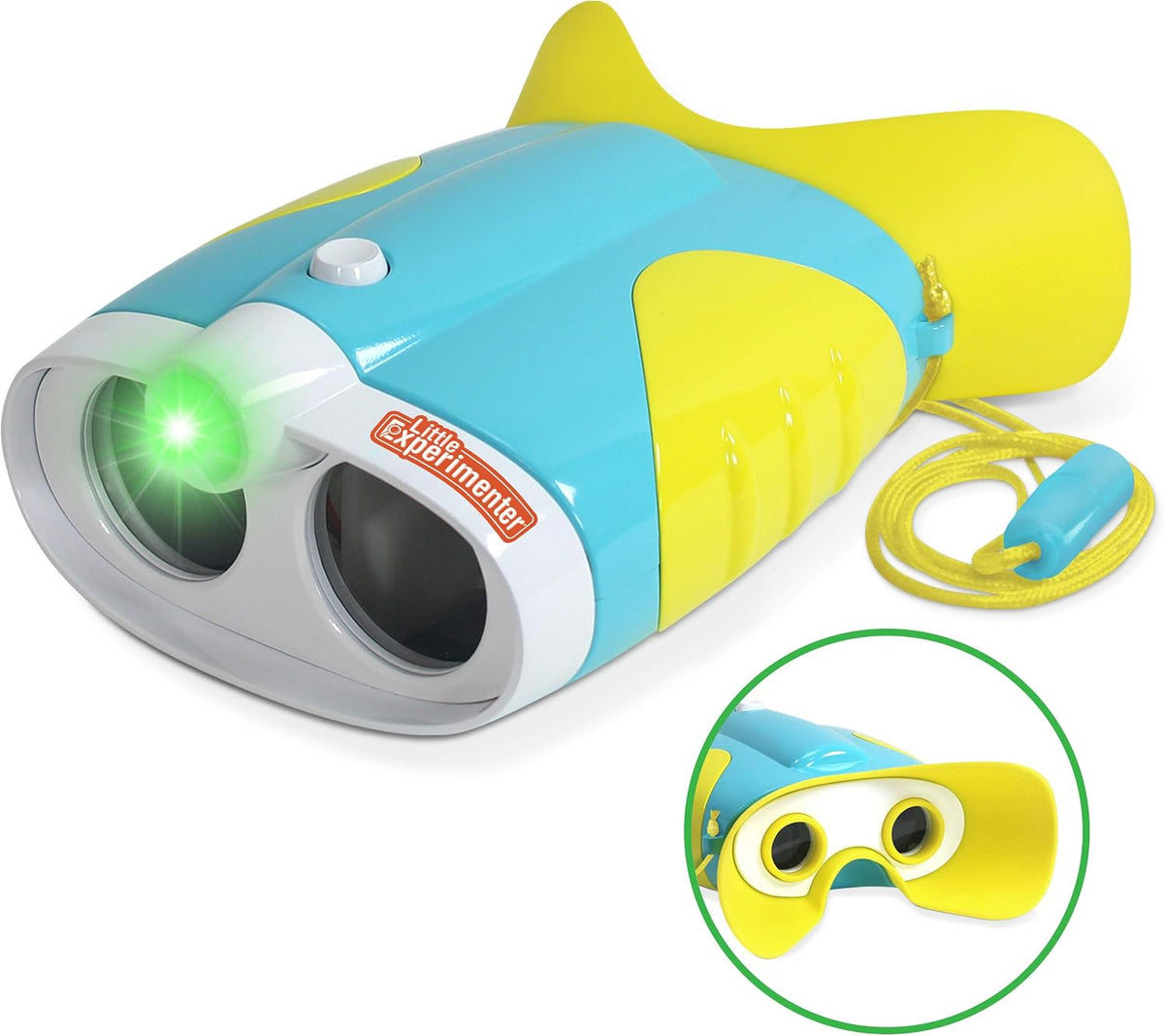 Binoculares de visión nocturna para niños, linterna