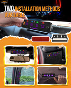 Auxbeam AS-R40 Slim Panel de interruptor de 4 bandas con función de memoria