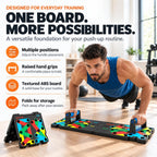 Tabla de Flexiones, Tabla de Flexiones Plegable para Hombre, Barra de Flexiones Portátil 30 en 1