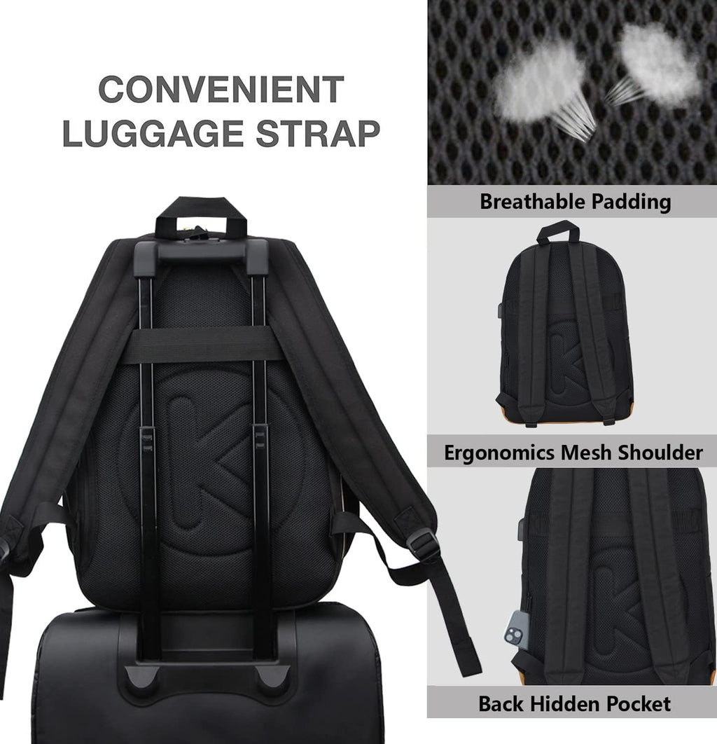 KOPHLY Mochila Grande de Equipaje de Mano para Portátil para Viajes...