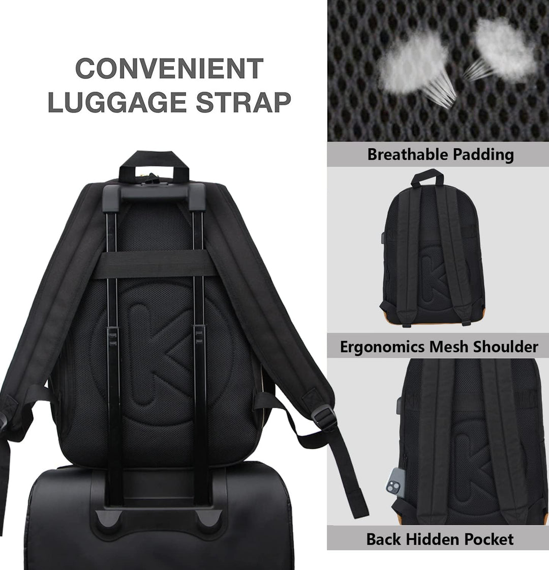 KOPHLY Mochila Grande de Equipaje de Mano para Portátil para Viajes...