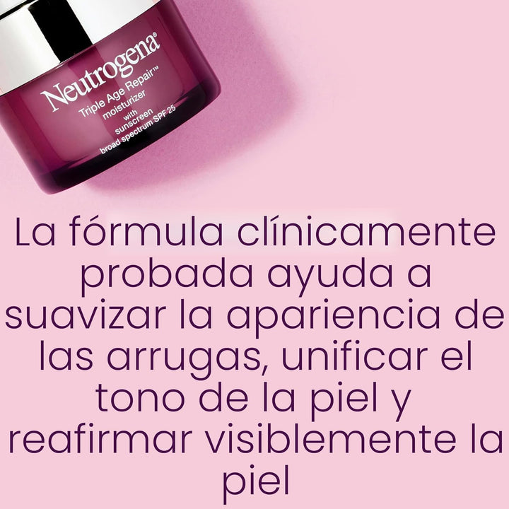 Neutrogena Triple Age Repair Hidratante Facial - con Tecnología Hex...