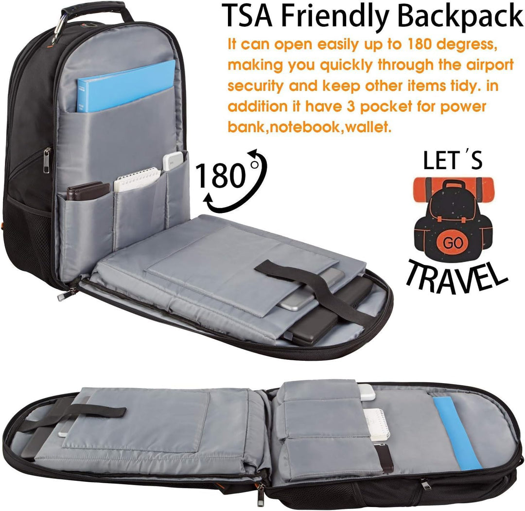 LTINVECK - Mochila extra grande, compatible con TSA, para portátil...