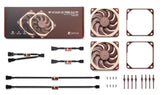 Noctua NF-A12x25 G2 PWM Sx2-PP, Juego de Ventiladores Dual para Apl...