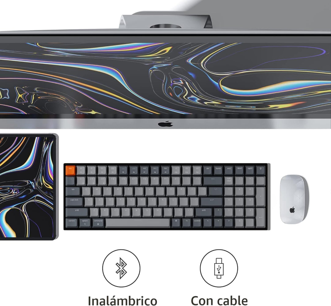 Keychron K4 96% Layout 100 teclas inalámbrico Bluetooth 5.1\/teclad...