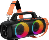 BassBloom Roar 1 altavoz Bluetooth portátil, sonido potente de 60 W...
