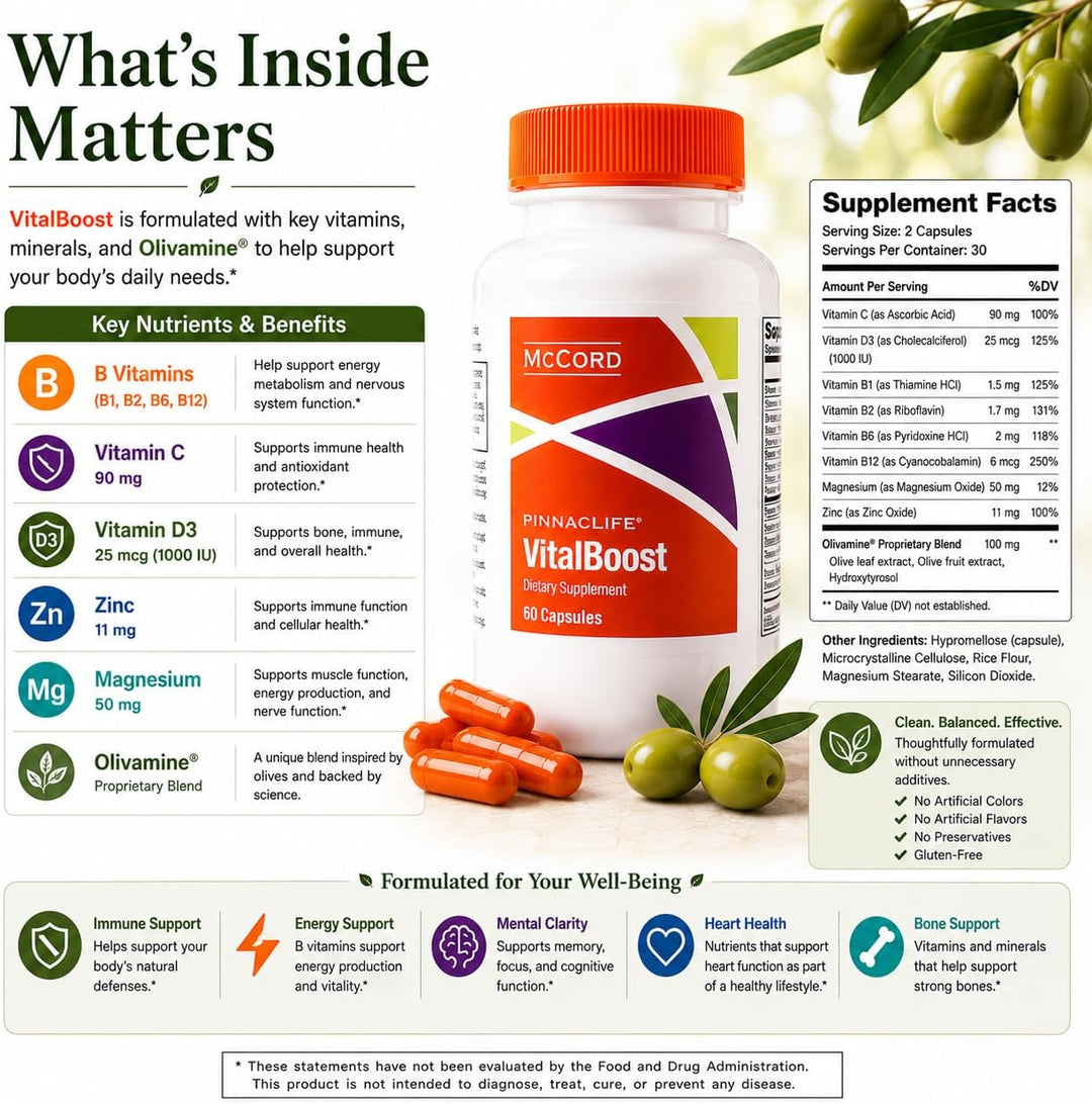 Extracto de hoja de olivo VitalBoost \u2013 Apoya el crecimiento ce...