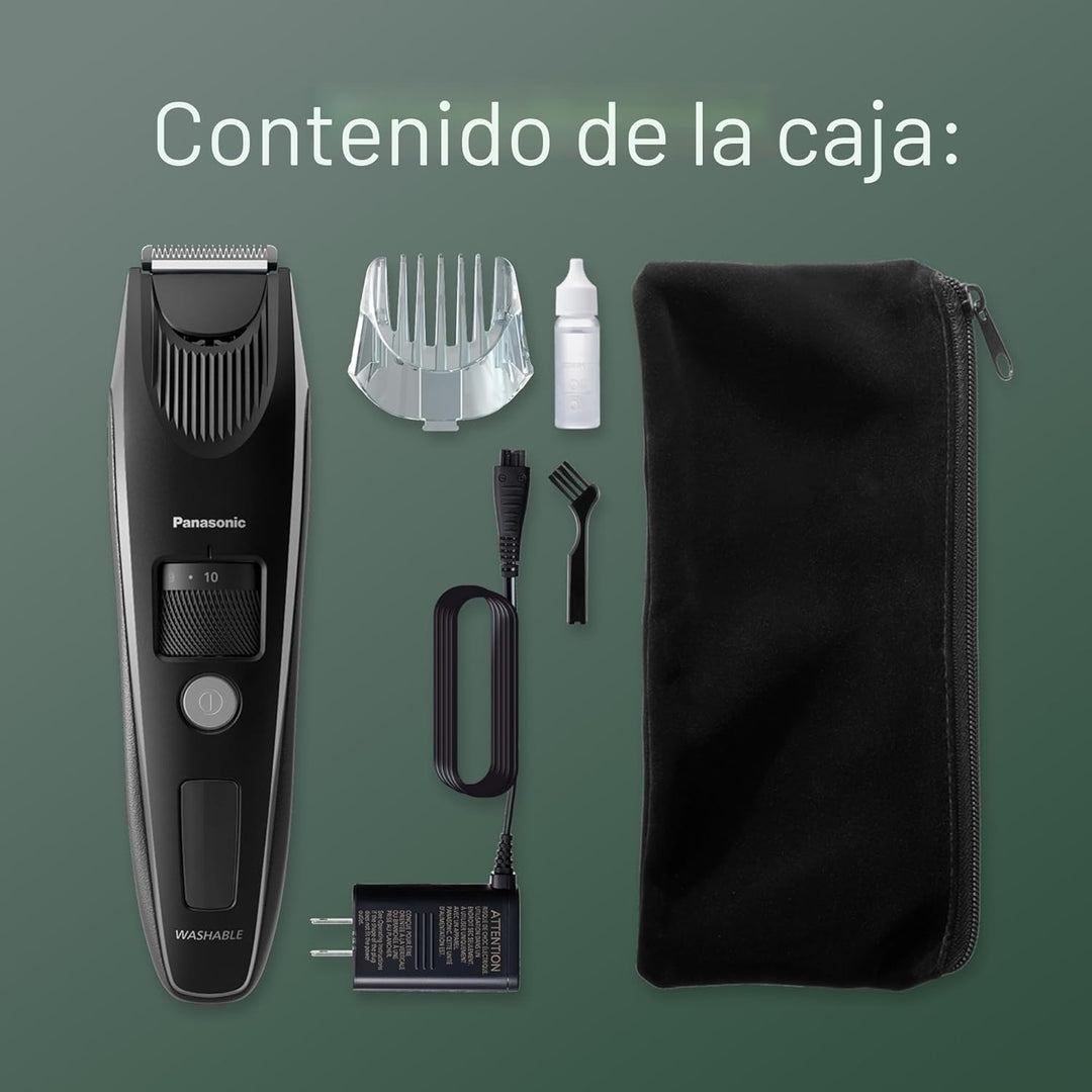 Panasonic Recortadora de barba para hombres inalámbrica de precisió...