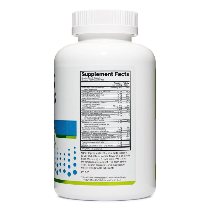 NutriBiotic Multivitaminas y minerales, cápsulas de 180 unidades (a...