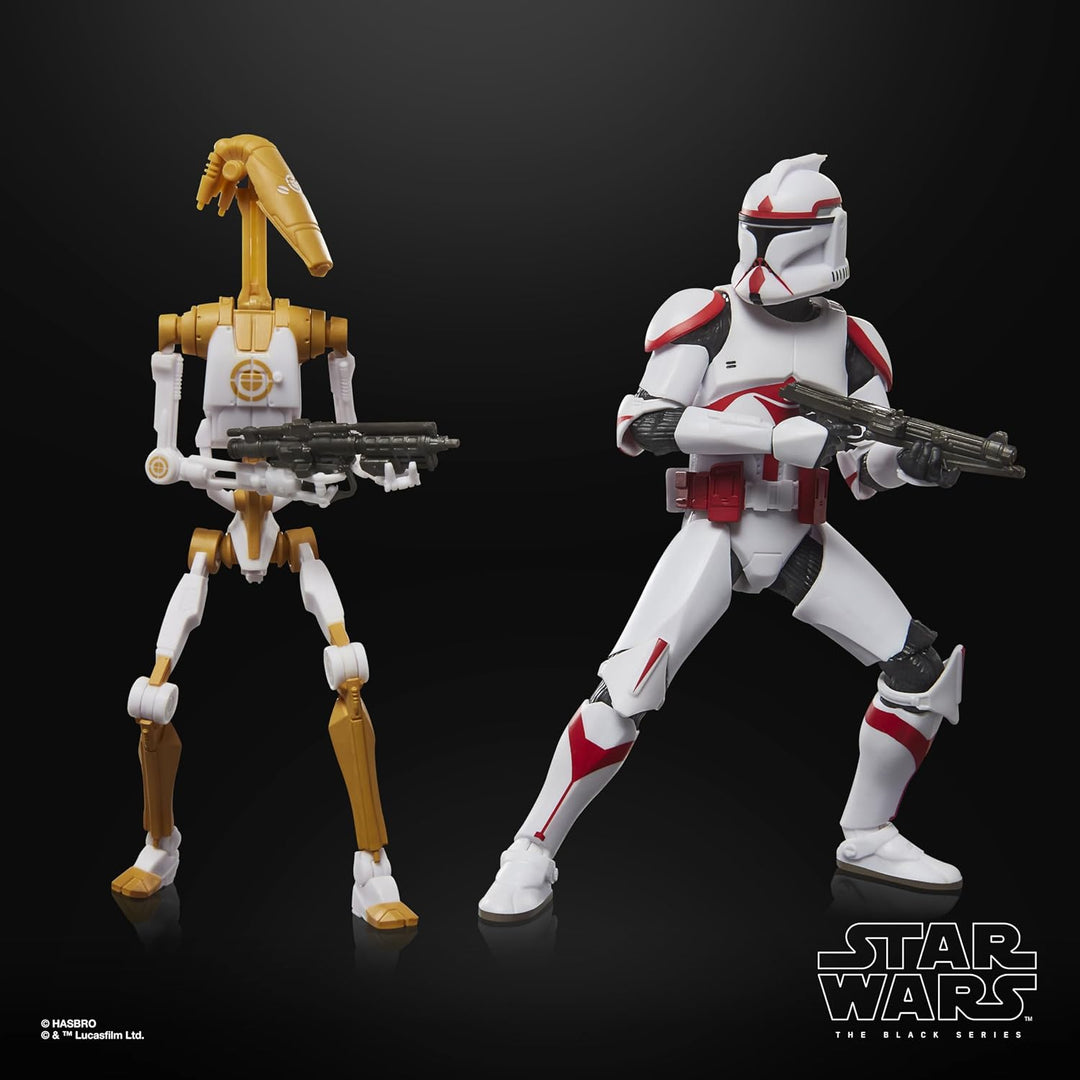 STAR WARS The Black Series Phase I Assault Trooper & Battle Droid O...