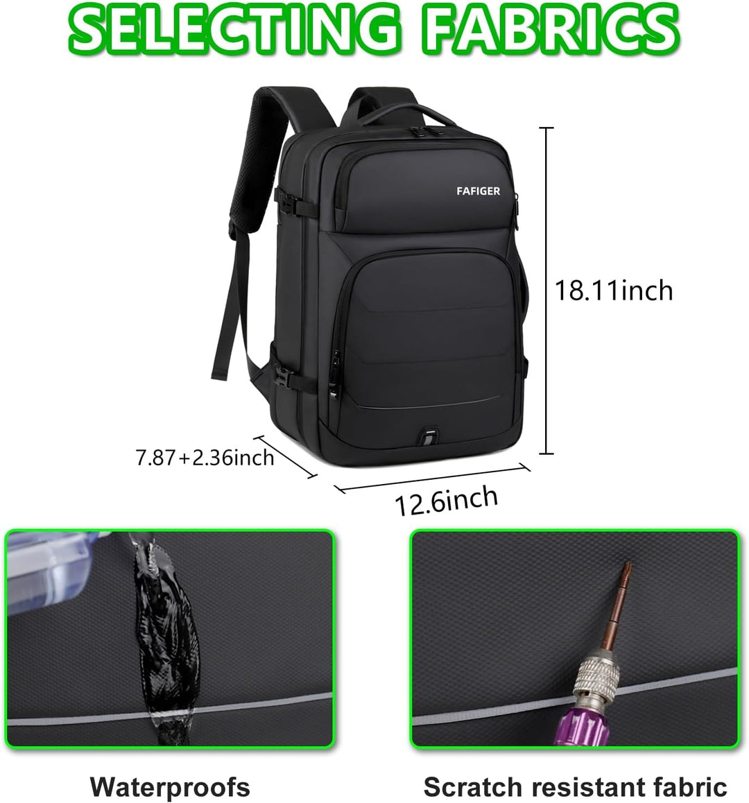 FAFIGER Mochila de viaje para hombres y mujeres \u2013 Mochila de m...