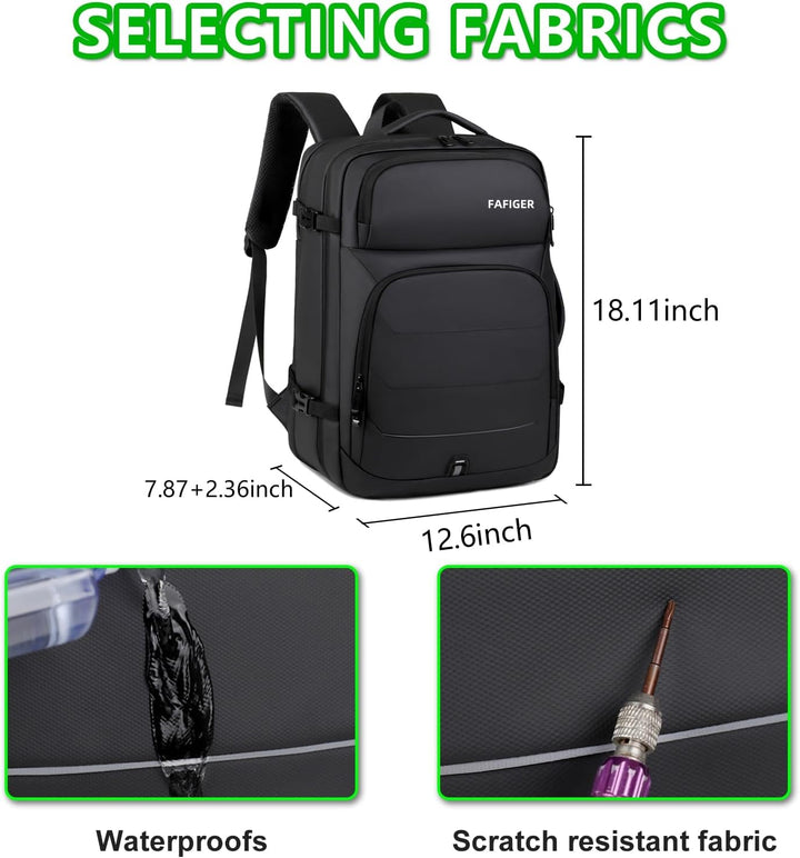 FAFIGER Mochila de viaje para hombres y mujeres \u2013 Mochila de m...