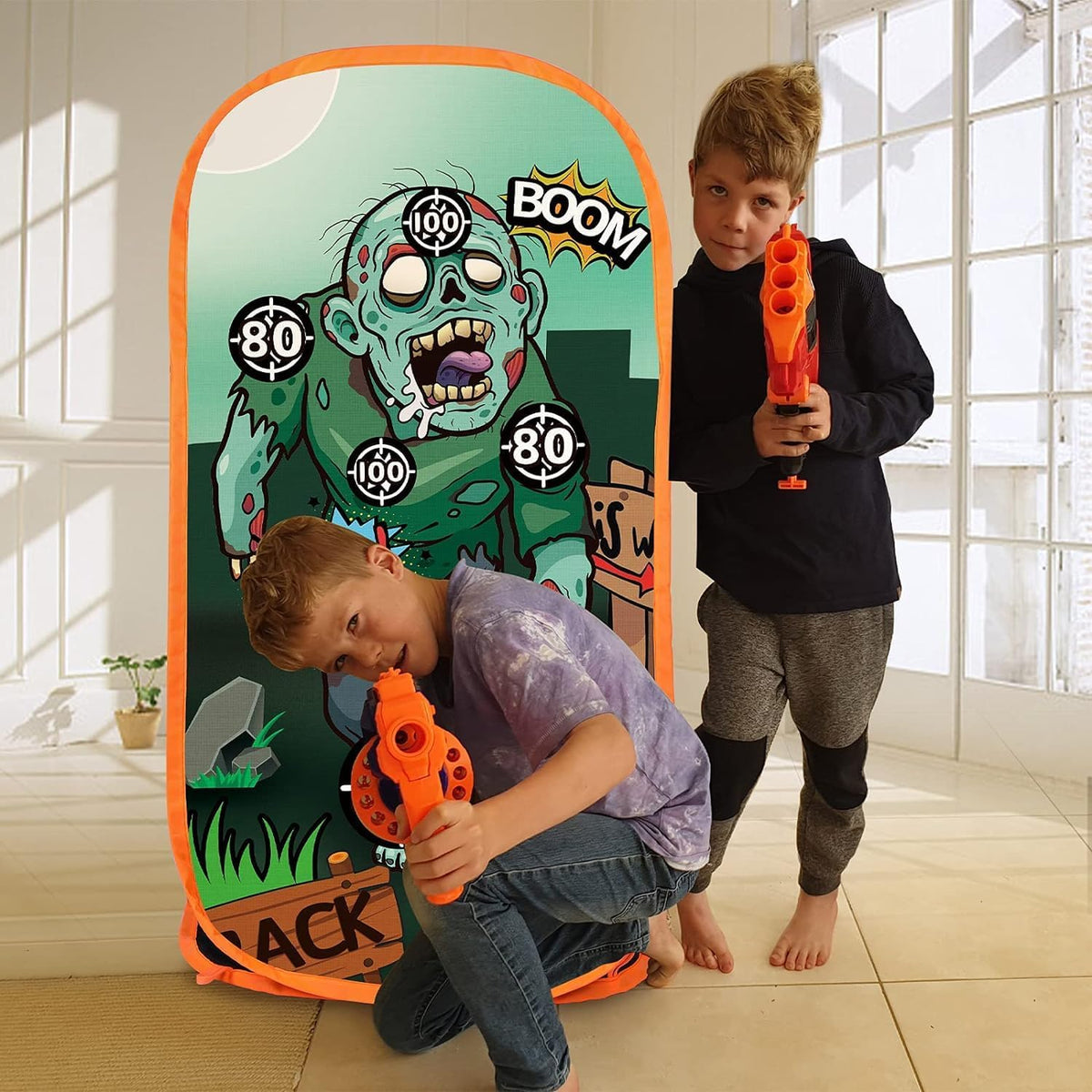 Objetivo de práctica de tiro compatible con pistola Nerf para niños y niñas, objetivos de disparo de blaster de espuma de juguete para niños en interiores y exteriores, objetivo de disparo de