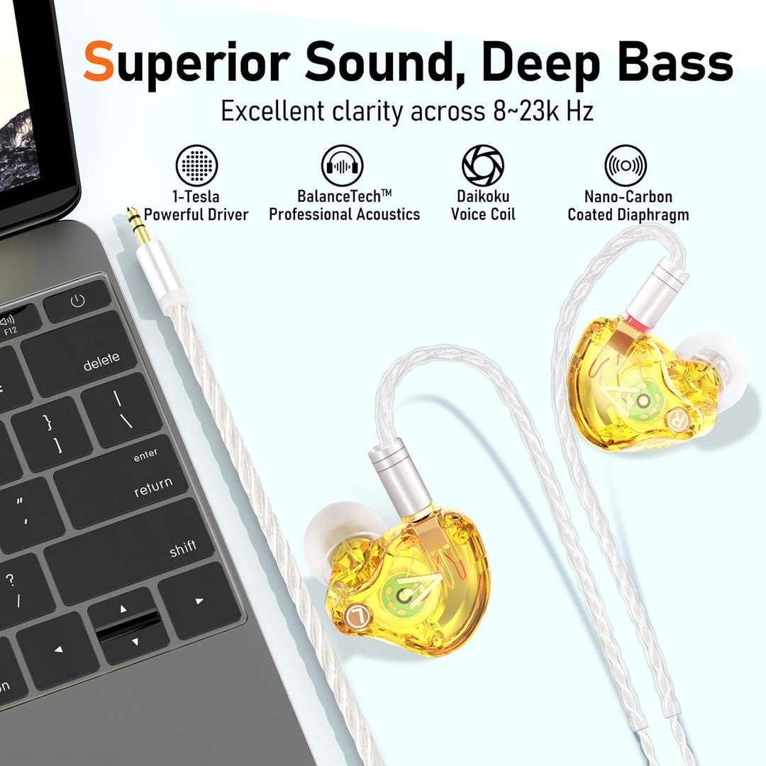 Auriculares Vibes 202 con cable - Auriculares HiFi con monitor de o...
