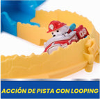 PAW Patrol Pup Squad Track Set Looping Playset y vehículo de juguete