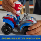 Paw Patrol, Ryder's ATV vehículo de juguete con figura de acción coleccionable, juguetes para niños y niñas de 3 años en adelante