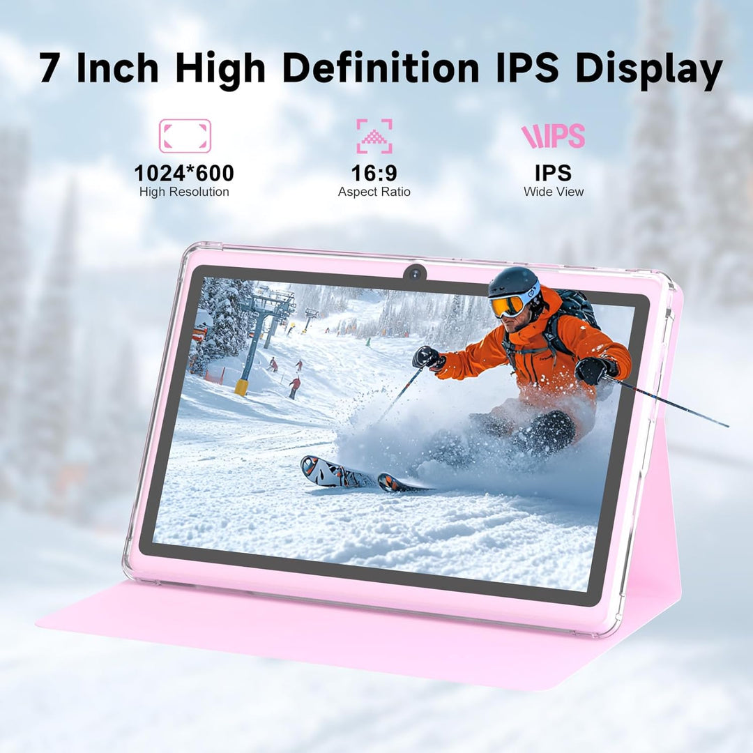 Nyxolaria Tablet Android 14.0 de 7 pulgadas con funda protectora, 8...